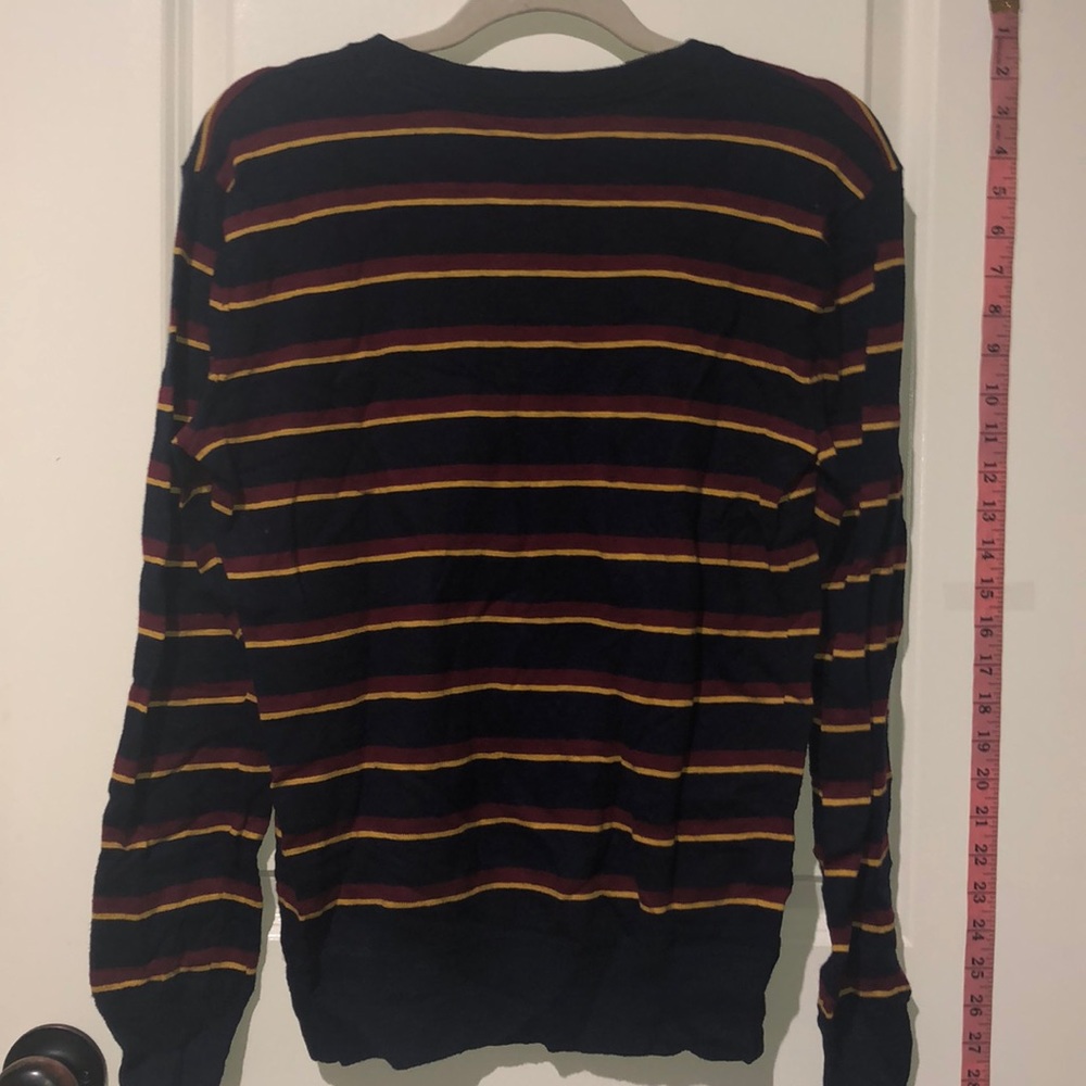 AEO Navy STRIPED SWEATER - Picture 7 of 10